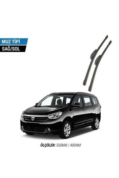Velonova DACİA LODGY 2012-2015 2'li Ön Cam Sileceği Sağ Sol Silecek Takımı Muz Silecek ürün görseli 1
