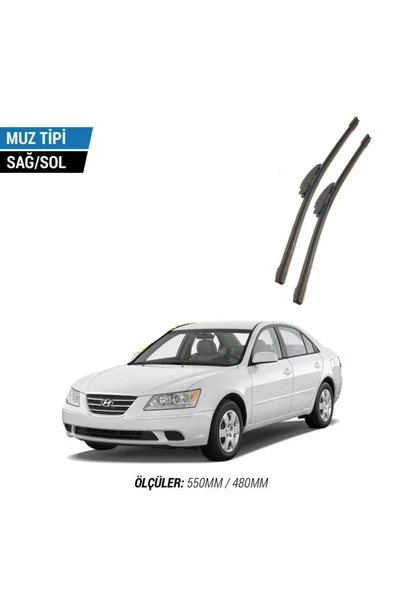 Velonova HYUNDAİ SONATA 2010-2012 2'li Ön Cam Sileceği Sağ Sol Silecek Takımı Muz Silecek ürün görseli 1
