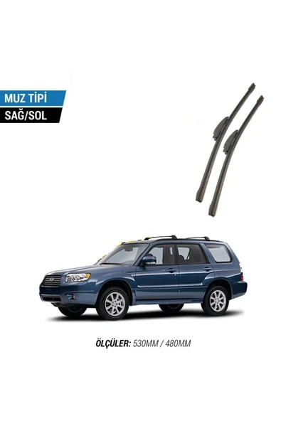 Velonova SUBARU FORESTER 2008-2012 2'li Ön Cam Sileceği Sağ Sol Silecek Takımı Muz Silecek ürün görseli 1