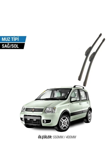 Velonova FİAT PANDA 2004-2012 2'li Ön Cam Sileceği Sağ Sol Silecek Takımı Muz Silecek ürün görseli 1
