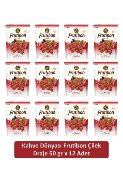 Kahve Dünyası Çilek Frutibon 50 GR x 12 Adet ürün görseli 1