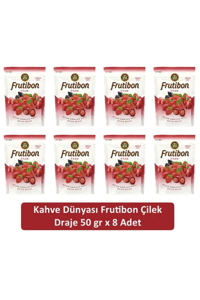 Kahve Dünyası Çilek Frutibon 50 GR x 8 Adet ürün görseli 1