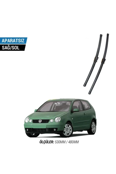 Velonova VOLKSWAGEN POLO 2003-2005 2'li Ön Cam Sileceği Sağ Sol Silecek Takımı Muz Silecek ürün görseli 1