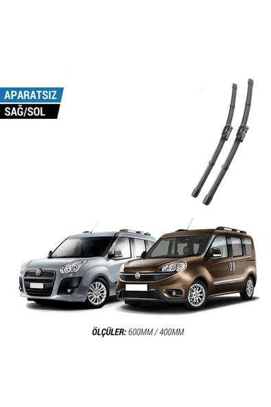 Velonova FİAT DOBLO 2011-2021 2'li Ön Cam Sileceği Sağ Sol Silecek Takımı Muz Silecek ürün görseli 1