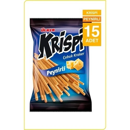 Ülker Krispi Peynirli Çubuk Kraker 43gr 15 Adet ürün görseli 1