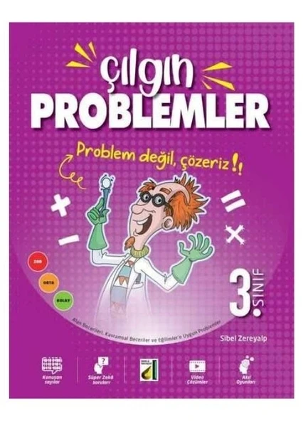 DAMLA YAYINLARI ÇILGIN PROBLEMLER 3.SINIF ürün görseli 1