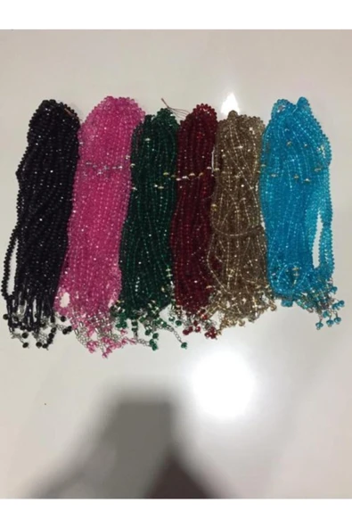10 Adet Karışık Namaz(ZİKİR) Tesbihi 8mm Kristal ürün görseli 1