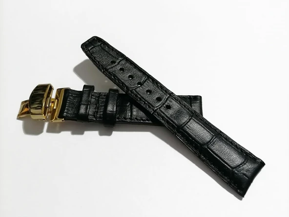 Fado &Hertür Saate &Uygun  Kelebek  Toka   20  mm  Siyah   Kordon(169)   altın rengı  toka ürün görseli 1