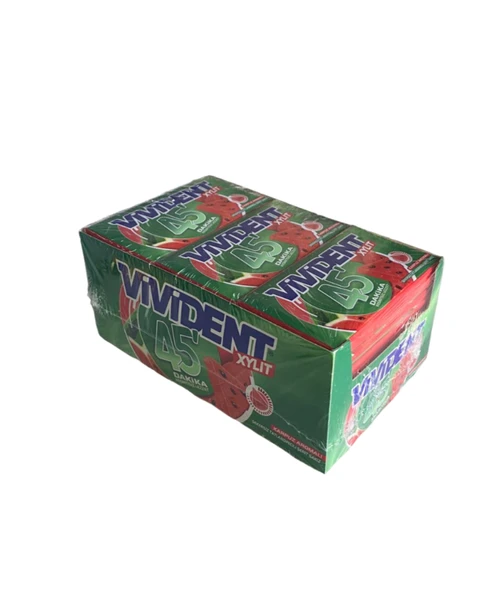 Vivident Cüzdan Sakız 45 Dakika Karpuz Aromalı Sakız 26gr 18 adet ürün görseli 1