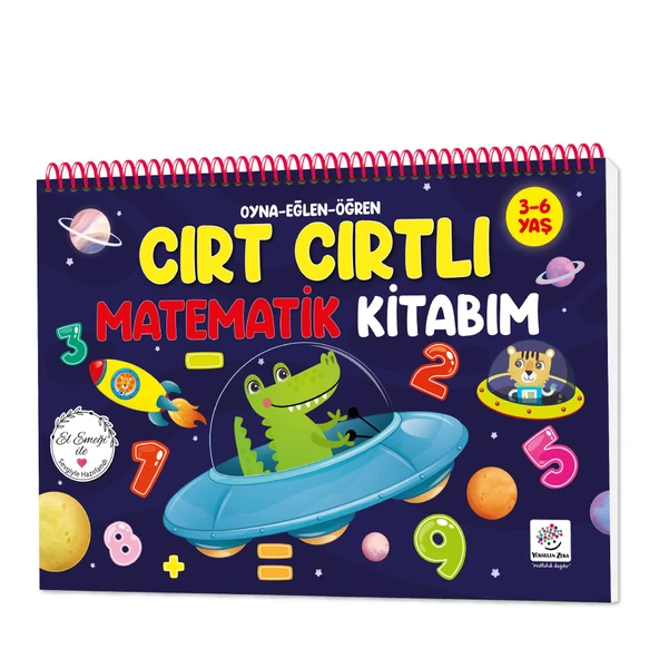 Cırt Cırtlı Matematik Kitabım 3-6 yaş ürün görseli 1