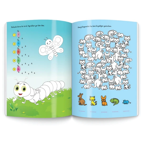 3-6 Yaş Parmak Boyama Kitabım Seti - Resim 3
