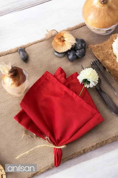 %100 Pamuk Peçete Sarı 50x50 Otel, Sunum, Restaurant, Davet ürün görseli 1