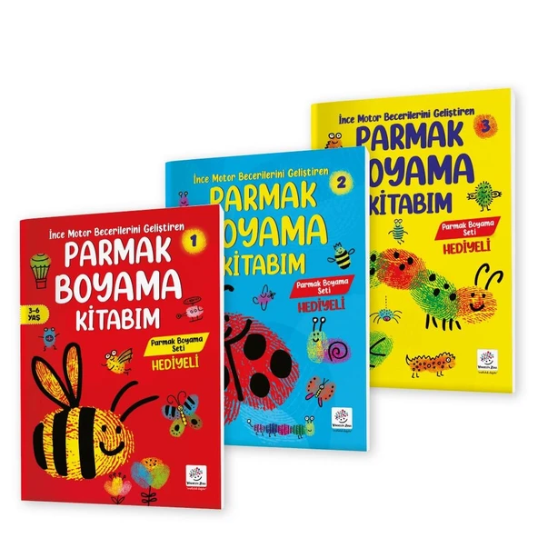 3-6 Yaş Parmak Boyama Kitabım Seti ürün görseli 1