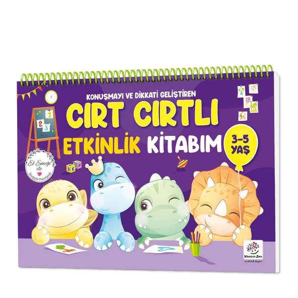 Cırt Cırtlı Etkinlik Kitabım 3-5 yaş ürün görseli 1