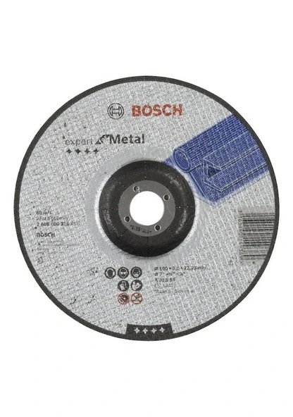Bosch 180X3,0 mm Expert for Metal Bombeli Taşlama Dıskı ürün görseli 1