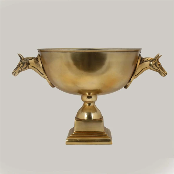 Vitale Metal Gold Büyük Atlı Meylelik 32*50*28 cm ürün görseli 1