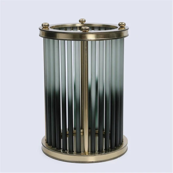 Vitale Cam Metal Mumluk 23*23*33 cm ürün görseli 1