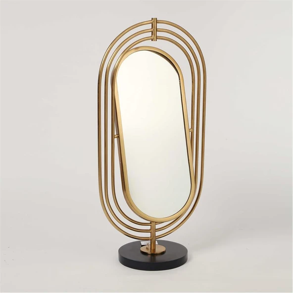 Vitale Mermer Pirinç Ayna 20*36*72 cm ürün görseli 1
