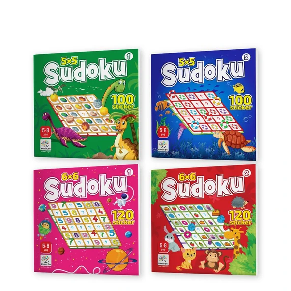 5-8 Yaş Stickerlı Sudoku Seti (440 Adet Sticker) ürün görseli 1