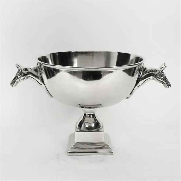 Vitale Metal Sılver Büyük Atlı Meyvelik 32*50*28 cm ürün görseli 1