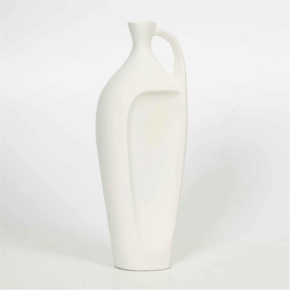 Vitale Beyaz Vazo 8*14*37 cm ürün görseli 1