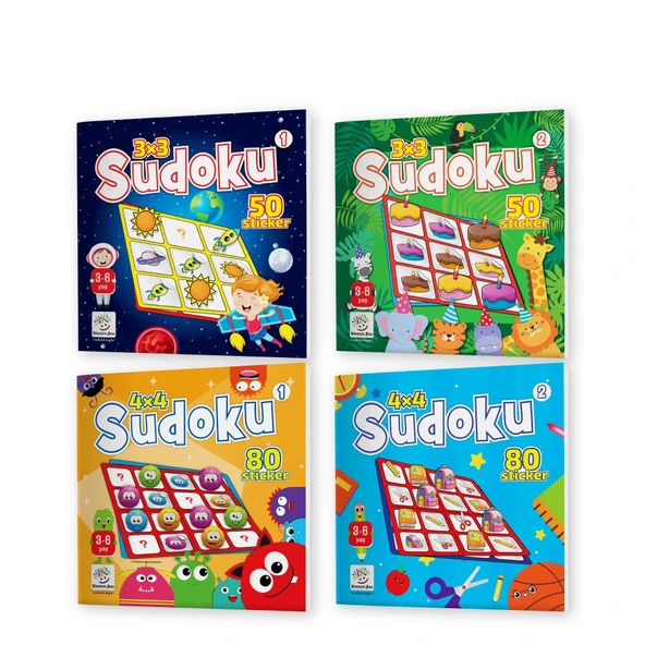 3-6 Yaş Stickerlı Sudoku Seti (260 Adet Sticker) ürün görseli 1