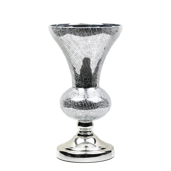 Vitale Silver Metal Vazo 22*20*42 cm AK.JE0044 ürün görseli 1
