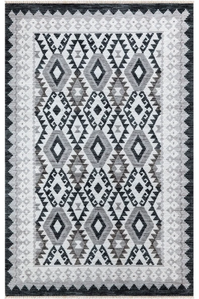 EFES 2306 İskandinav Yumuşak Doku Leke Tutmayan Modern Halı Kilim ürün görseli 1