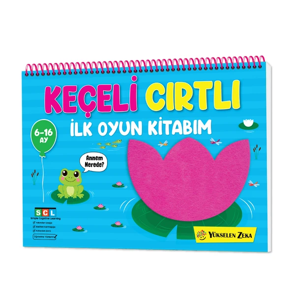 6-16 Ay İlk Cırt Cırtlı Keçeli Etkinlik Kitabım - İlk Oyun Kitabım ürün görseli 1