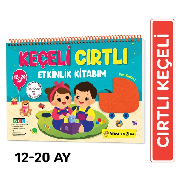 12-20 Ay İlk Cırt Cırtlı - Keçeli Etkinlik Kitabım ürün görseli 1