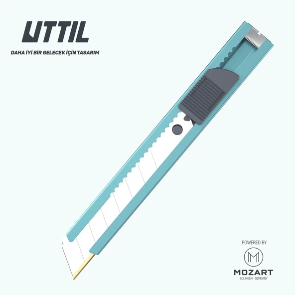 UTTIL PTUK08-EX Cep Tipi Extreme Model 18 mm Metal Maket Bıçağı ürün görseli 1