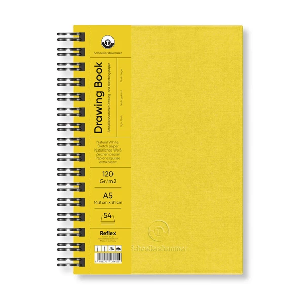 Schoellershammer Drawing Pad Sari Sert Kapak Çizim Defteri 120 gr A5 54 Yaprak ürün görseli 1