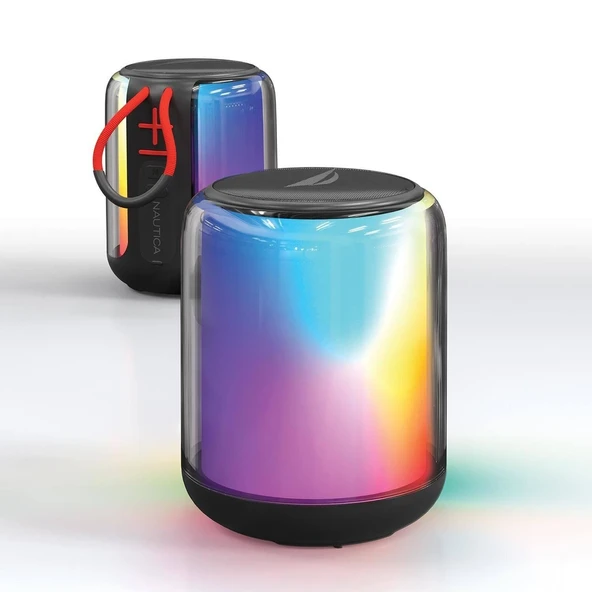 Nautica S140 LED Işıklı Taşınabilir Bluetooth Speaker Hoparlör Ses Bombası 1200Mah Siyah ürün görseli 1