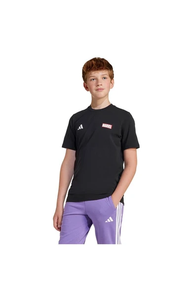 adidas Unisex Çocuk  Siyah  T-shirt J MRVL SM GFX T JF3638 ürün görseli 1