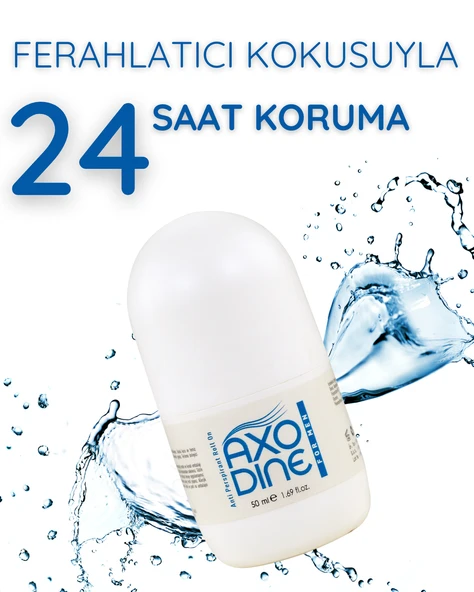 Axodine Antı Perspirant Erkek Roll On Deodorant Ter Kokusu Önleyici Leke Bırakmayan 50 ml ürün görseli 1