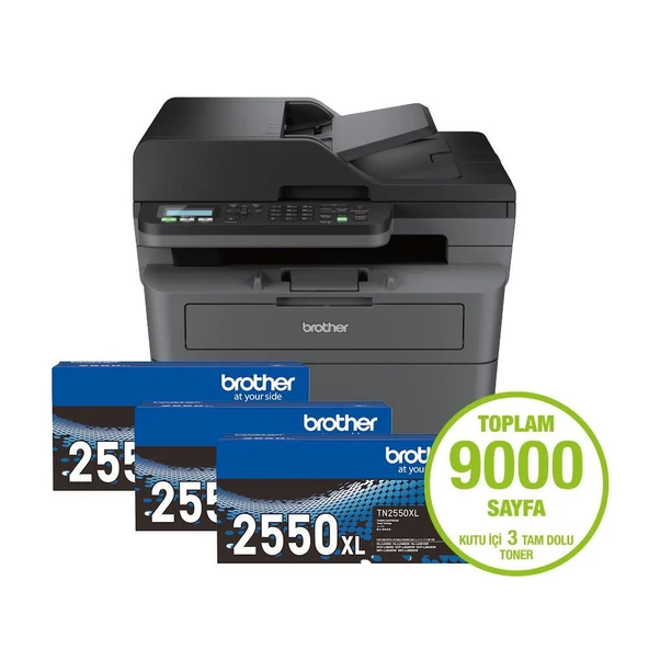 Brother MFC-L2806DW Çok Fonksiyonlu Mono Lazer Yazıcı ürün görseli 1