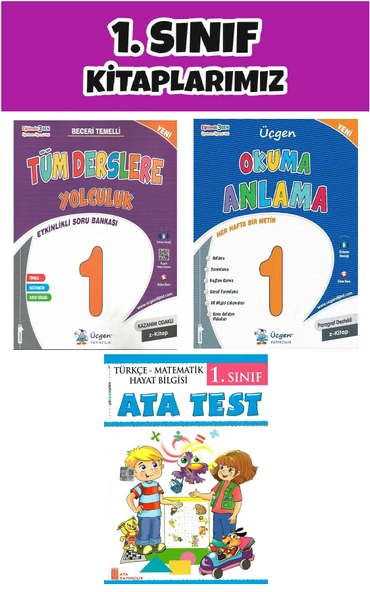 Üçgen 1.Sınıf 2.Dönem Tüm Derslere Yolculuk-Okuma Anlama-Ata Test ürün görseli 1
