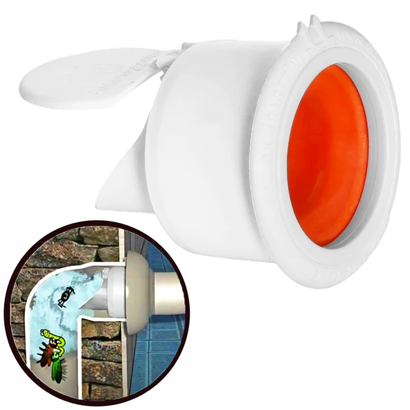Koku Önleyici Kapaklı Muf Matik Conta Lavabo Sifon Tahliye Gideri Haşere Böcek Engelleyici Yaysız Çekvalf ürün görseli 1