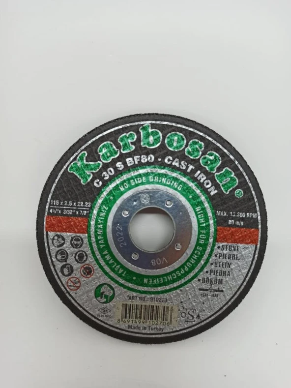 Karbosan Sc Mermer Kesici 115X2.5X22 910270 ürün görseli 1