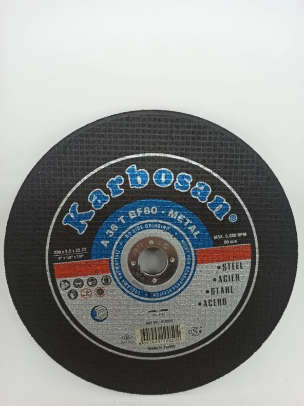 Karbosan Nk Metal Kesici 230X3.0X22 910050 ürün görseli 1