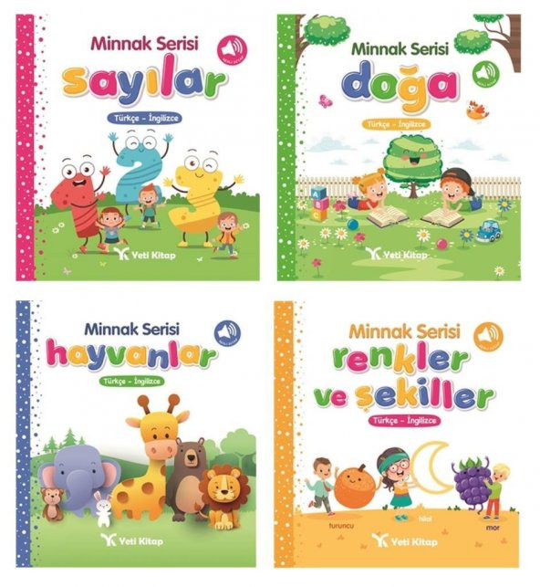 Yeti Okul Öncesi Bebek Kitapları 4 Kitap Set (Sayılar - Hayvanlar - Doğa - Renkler ve Şekiller ) Sert Yapraklı ürün görseli 1