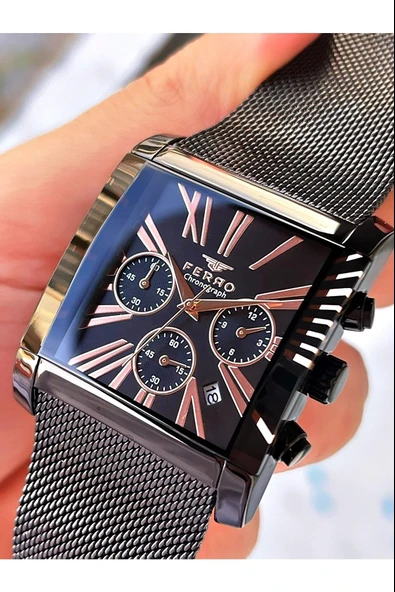 NS.FR101-R13 Ferro İç Fonksiyonları Aktif Chronograph 30 Mt Suya Dayanıklı Erkek Kol Saati ürün görseli 1