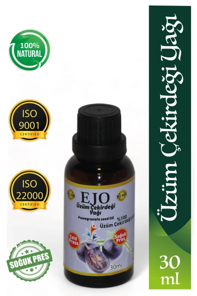 EJO SOĞUK SIKIM ÜZÜM ÇEKİRDEĞİ YAĞI / %100 SAF VE DOĞAL ÜZÜM ÇEKİRDEĞİ YAĞI ürün görseli 1