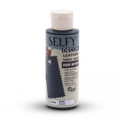 Rich Selfy Decor Deri Boyasi 120 cc 10140 Siyah ürün görseli 1