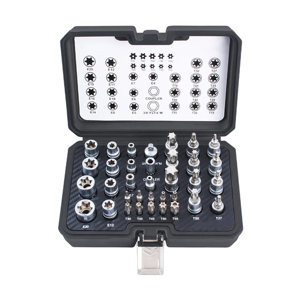 Lokma Set Torx 3/8 34 PARÇA (T10-T60) + (E4-20) ürün görseli 1