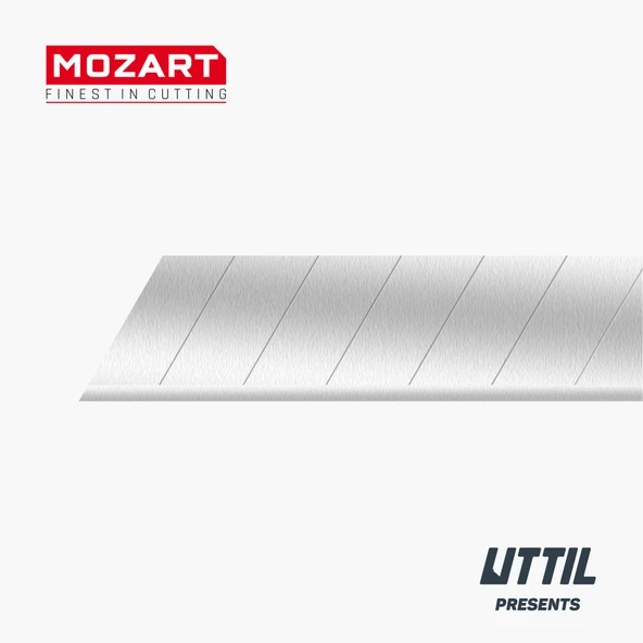 UTTIL Mozart Blades 91.040 9mm Standart Segmentli Kır-At Bıçak 100 Adet Yedek ürün görseli 1