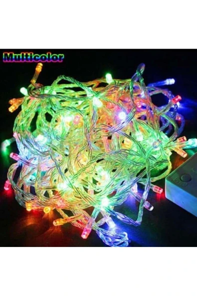 5 METRE FİŞLİ KABLO PİRİNÇ RGB LED ürün görseli 1