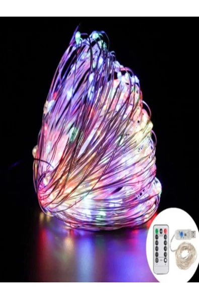 8 Modlu Usb Li Kumandalı 5 M Peri Led Dekoratif Amaçlı Rgb Karışık Renkli ürün görseli 1