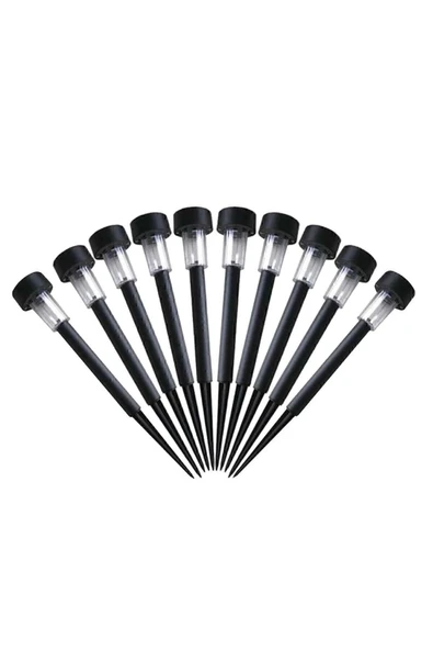 Güneş Enerjili Bahçe Lambası Plastik Saplama 10 lu Set ürün görseli 1