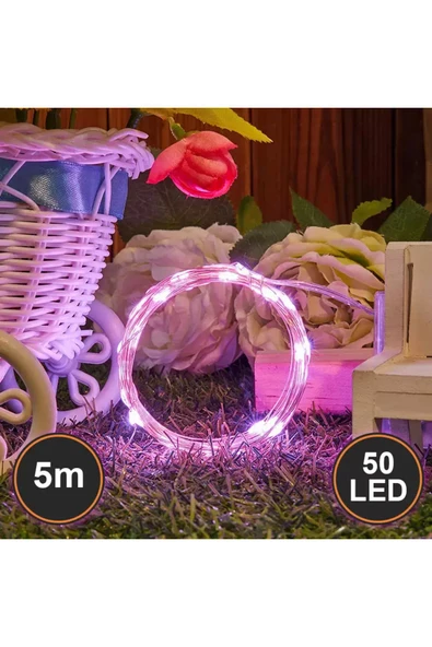 Peri Led Yeni Nesil 5 Metre 50 Ledli Mavi Peri Led Işık ürün görseli 1